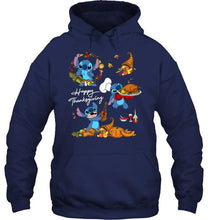Load image into Gallery viewer, happy thanksgiving stitch lover t shirt