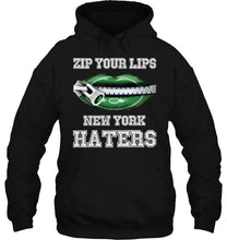 Load image into Gallery viewer, Zip your lips New York haters New York Jets fan T Shirt