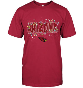 Arizona Cardinals christmas fairy lights t shirt