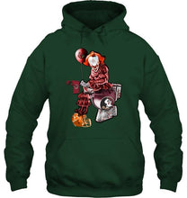 Load image into Gallery viewer, IT Louisville Cardinals in toilet halloween hoodie