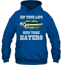 Load image into Gallery viewer, Zip your lips New York haters New York Jets fan T Shirt