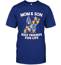 Load image into Gallery viewer, Autism Mom &amp; Son best friends for life shirt