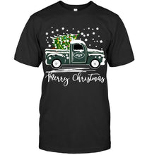 Load image into Gallery viewer, New York Jets merry christmas christmas tree truck t shirt