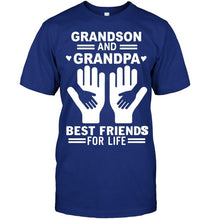 Load image into Gallery viewer, Grandson and grandpa best friends for life T Shirt