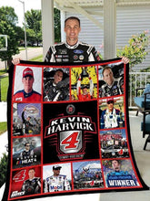 Load image into Gallery viewer, kevin harvick 4 fan quilt blanket