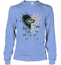 Load image into Gallery viewer, New York Jets dual colors tiny heart shaped shirt