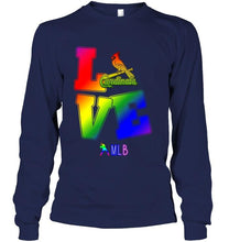 Load image into Gallery viewer, Love St Louis Cardinals lgbt shirt