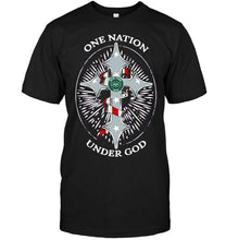 Load image into Gallery viewer, One nation under god New York Jets jesus cross T Shirt