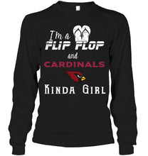 Load image into Gallery viewer, I'm a flip flop and Arizona Cardinals kinda girl shirt