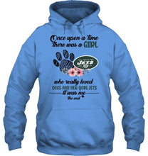 Load image into Gallery viewer, Once upon a time there was a girl loved dog and New York Jets shirt