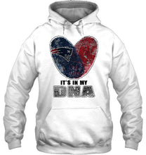 Load image into Gallery viewer, New England Patriots and Boston Red Sox it's my dna love fingerprints shirt