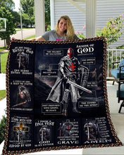 Load image into Gallery viewer, templa knight armor of god quilt blanket