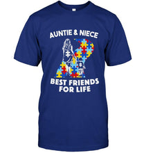 Load image into Gallery viewer, Autism auntie &amp; niece best friends for life shirt