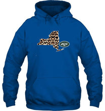 Load image into Gallery viewer, New York Jets panther pattern state map shirt
