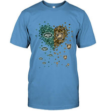 Load image into Gallery viewer, New York Jets and Army Black Knights tiny hearts shaped fan shirt
