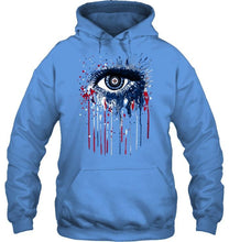 Load image into Gallery viewer, Winnipeg Jets eye paint drop art style t shirt