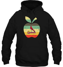 Load image into Gallery viewer, St Louis Cardinals teacher apple retro shirt