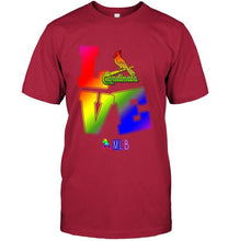 Load image into Gallery viewer, Love St Louis Cardinals lgbt shirt