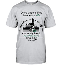 Load image into Gallery viewer, Once upon a time there was girl really loved New York Jets it was me mickey disney castle shirt
