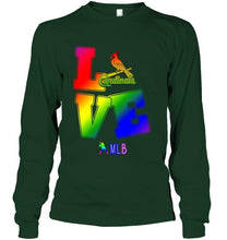 Load image into Gallery viewer, Love St Louis Cardinals lgbt shirt