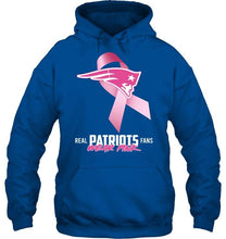 Load image into Gallery viewer, New England Patriots real fans wear pink br east cancer support shirt