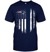 Load image into Gallery viewer, Best New England Patriots dad ever american flag shirt