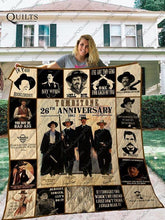 Load image into Gallery viewer, tombstone 26th anniversary fan quilt blanket