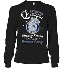 Load image into Gallery viewer, New England Patriots Queen classy sasy and a bit smart asy shirt