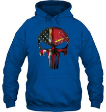 Load image into Gallery viewer, St Louis Cardinals skull american flag shirt
