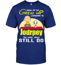 Load image into Gallery viewer, Some of us grew up listening to Journey the cool ones still do snoopy shirt