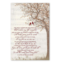 Load image into Gallery viewer, George Strait I cross my heart with lyrics bird tree poster