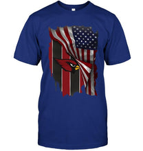 Load image into Gallery viewer, Arizona Cardinals american flag fan hoodie