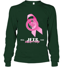 Load image into Gallery viewer, Winnipeg Jets real fans wear pink br east cancer support shirt
