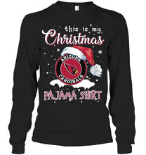 Load image into Gallery viewer, This is my christmas Arizona Cardinals pajama shirt t shirt