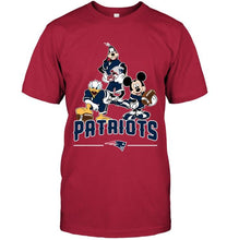 Load image into Gallery viewer, New England Patriots mickey donald goofy fan shirt