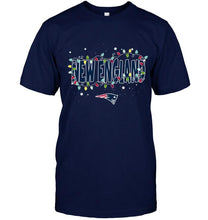Load image into Gallery viewer, New England Patriots christmas fairy lights t shirt