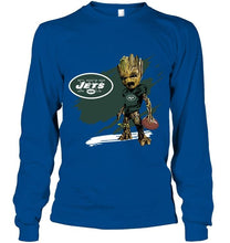 Load image into Gallery viewer, New York Jets angry baby groot ripped shirt