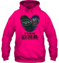 Load image into Gallery viewer, New York Jets and New York Islanders it's my dna love fingerprints shirt