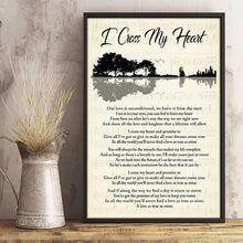 Load image into Gallery viewer, i cross my heart george strait guitar poster canvas