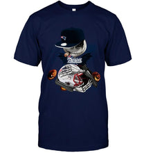 Load image into Gallery viewer, Fear the New England Patriots jack skellington halloween harvest field shirt