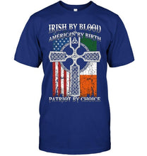 Load image into Gallery viewer, Irish by blood american by birth patriot by choice 2 Black T Shirt