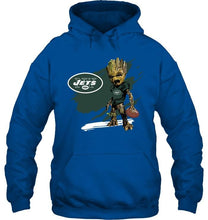 Load image into Gallery viewer, New York Jets angry baby groot ripped shirt