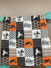 Load image into Gallery viewer, Motocross dirt bike braaap quilt blanket