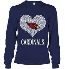 Load image into Gallery viewer, Arizona Cardinals heart floral pattern shirt