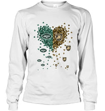Load image into Gallery viewer, New York Jets and Army Black Knights tiny hearts shaped fan shirt