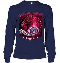 Load image into Gallery viewer, st louis cardinals eagle american flag shirt