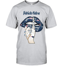 Load image into Gallery viewer, New England Patriots haters shut the f ck up shhh lips shirt