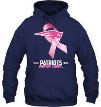 Load image into Gallery viewer, New England Patriots real fans wear pink br east cancer support shirt