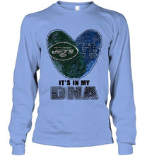 Load image into Gallery viewer, New York Jets and Buffalo Bulls it's my dna love fingerprints shirt