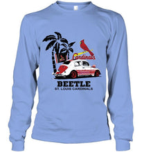 Load image into Gallery viewer, Beetle St Louis Cardinals on beach shirt